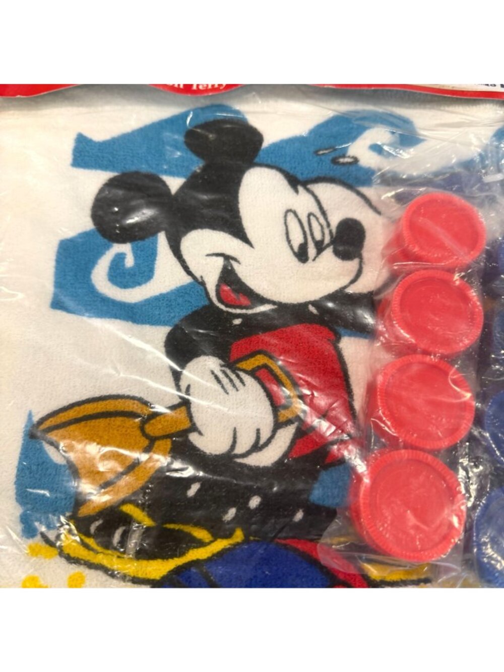 Mickey For Kids Checkers Game Beach Towel NEW Disney VTG 100% Cotton Terry - Picture 5 of 8